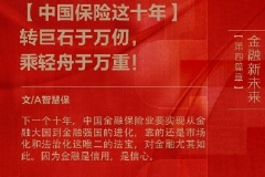 【中国保险这十年】转巨石于万仞，乘轻舟于万重！丨金融新未来