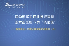 四季度军工行业投资策略：基本面坚挺下的“杀估值” ——富国基金 x 中航证券深度对话系列（八）