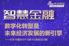 华夏银行王涛：数字化转型是未来经济发展的新引擎，需要真正服务实体经济