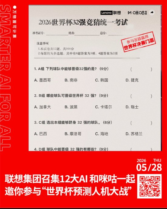 AI预测世界杯32强榜单出炉：腾讯登顶，佛得角成最大变数