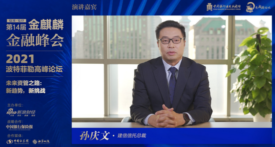 建信信托孙庆文把握新趋势迎接新挑战实现高质量发展