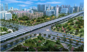 图2：宝通街快速路贯穿潍坊东西交通