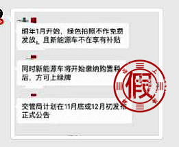 上海明年将取消新能源车免费额度和购置税免征？谣言！