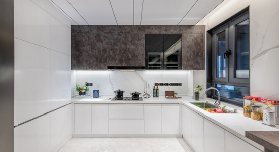 （熙堂尚院·名筑198样板房厨房实景图）