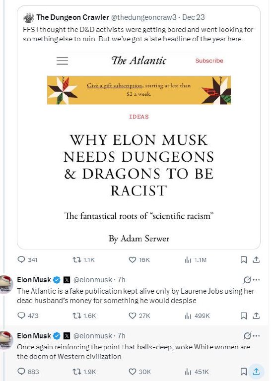 马斯克回应《大西洋月刊》文章，炮轰贝索斯前妻和乔布斯遗孀