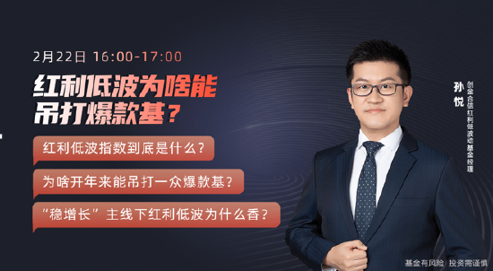 “创金合信基金孙悦：红利低波指数背后的逻辑是价值投资 今年成长股重回大幅上涨的概率较低