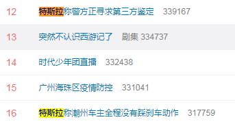特斯拉事故上热搜，网友表示：买特斯拉还得买个对着脚的记录仪，不然说不清楚啊