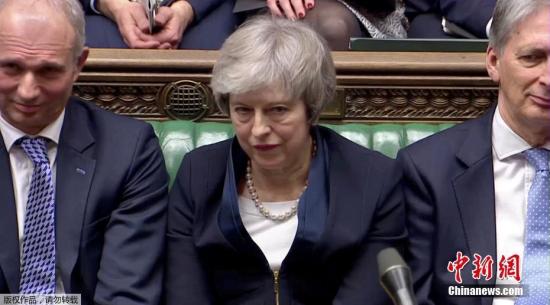 &nbsp;资料图：当地时间15日，英国议会否决了首相特蕾莎·梅与欧盟达成的脱欧协议。