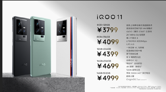 三星：iQOO 11系列发布搭载第二代骁龙8和自研芯片V2 售价3799元起