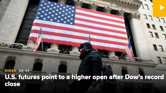 美股盘前：道指期货涨0.2% 大麻板块走强