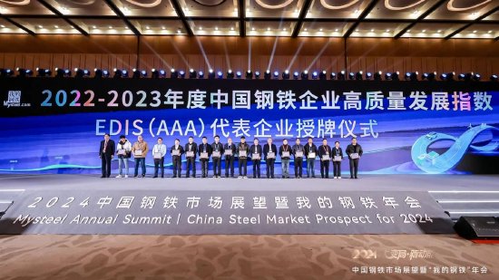 “2022-2023年度中国钢铁企业高质量发展指数(EDIS)”榜单发布