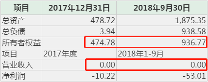 出售标的主要财务情况