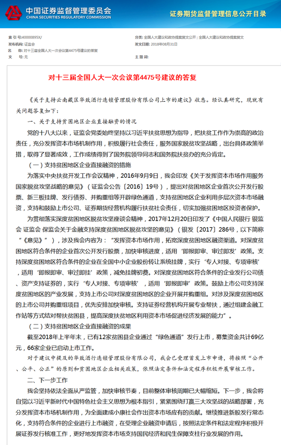 华致酒行二次冲关IPO:人大代表曾提案表态支持