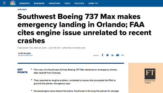 CNBC官网相关报道。