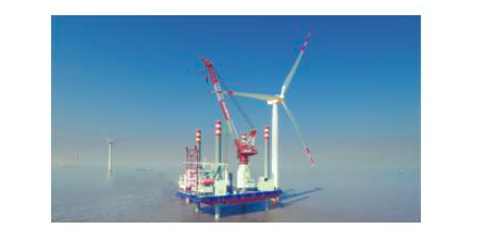 图：海上风电工程建设