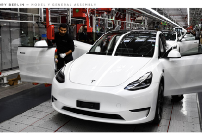 特斯拉跌幅扩大至9%，股价创2021年6月以来新低