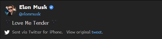 人物|猫王金曲都搬出来了 马斯克词意隐晦的推文让投资者困惑
