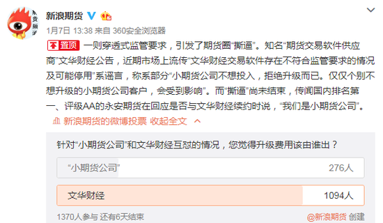 文华财经“服软”？将针对小型期货公司制定特
