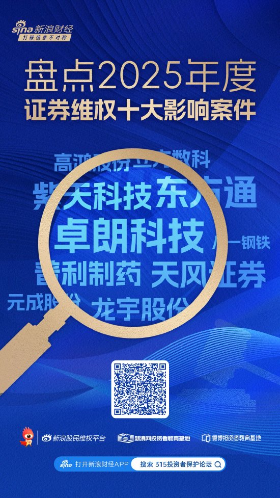 315在行动|2025年度证券维权十大影响案件盘点