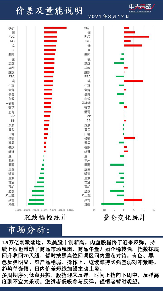 中天策略3月12日市场分析：重视风险 积极调整