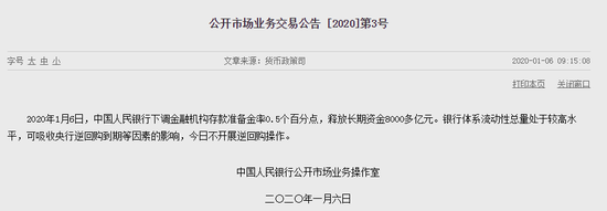 央行今日下调金融机构存款准备金率0.5个百分点