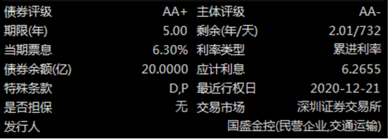 国盛金控20亿债券上演