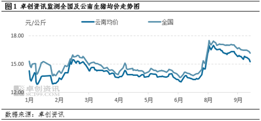 卓创资讯:金九猪价“滇”簸 四季度或恢复季节性规律