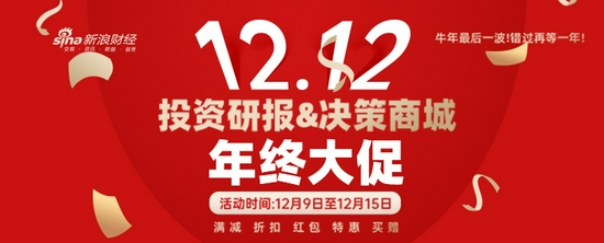 投资研报&决策商城双12大促：满1000减500 捉潜力股这几招就够了