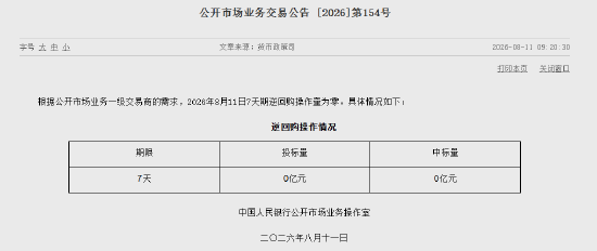 西瓜视频:T3出行优惠券回收-央行：8月11日7天期逆回购操作量为零
