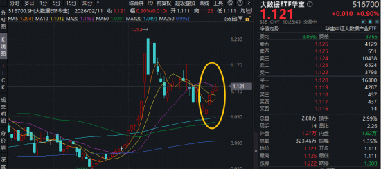 连续两个季度高增长！云计算迎爆发期，大数据ETF（516700）盘中拉升1.35%，冲击5连阳！