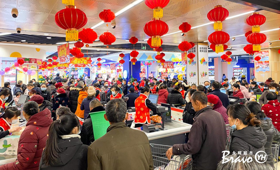 永辉超市5店齐开 12月全国新开门店34家