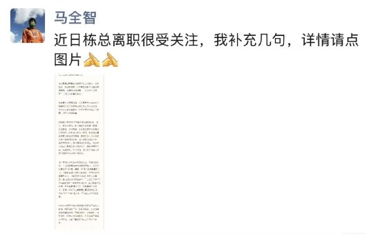 巨人网络回应前CEO离职：核心向史玉柱汇报，规避内耗、大公司病