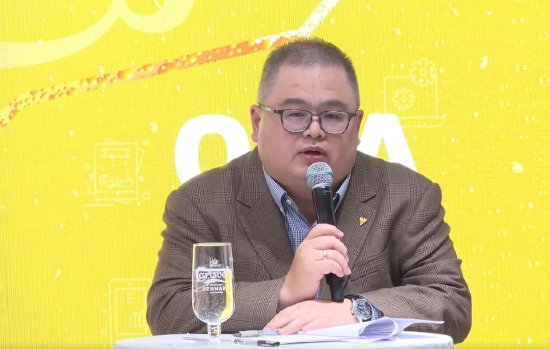 重庆啤酒财务副总裁陈伟豪：今年原材料成本压力比去年减少很多，预计大麦成本下降7%