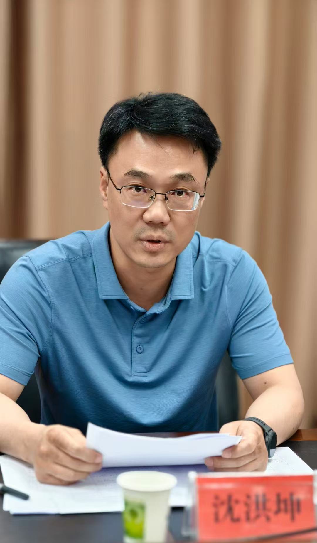 漳州市市场监管局副局长沈洪坤(佳美世博/摄)