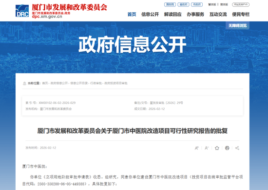 超9.5万平方米！厦门市中医院改造项目获批