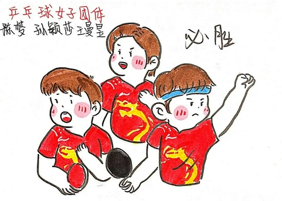 中国奥运军团Q萌版图片