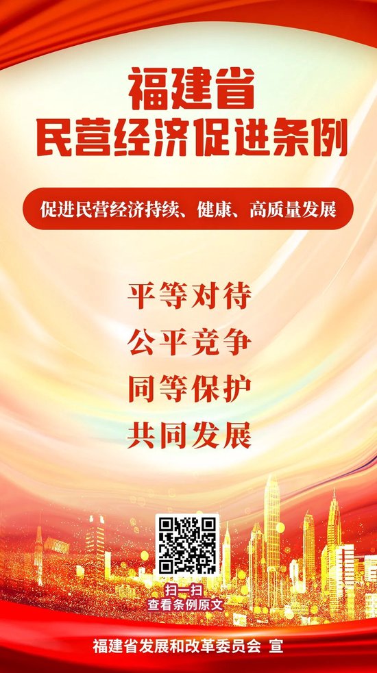 《福建省民营经济促进条例》，1月1日起施行！