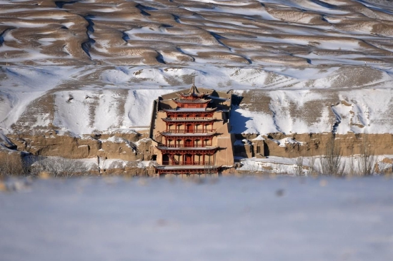 莫高窟雪景