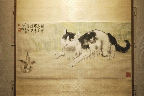 徐悲鸿《猫雀图》