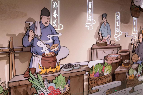 (闽菜博物馆展出的历代闽菜名厨)