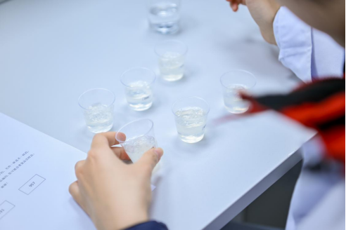 新华社一行参加感官评价体验