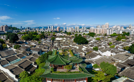 (俯瞰福州“三坊七巷”)