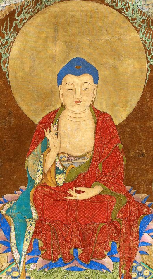 十六世纪明代绘画:释迦三尊图