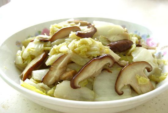 素食推荐香菇白菜