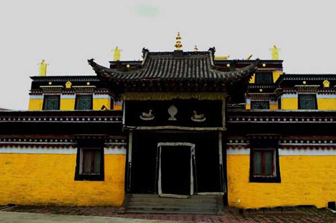 寺庙里的书院达扎书院
