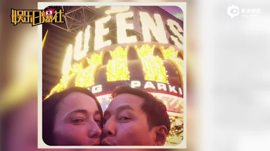 吴彦祖晒亲吻照为妻子庆生