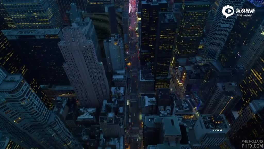 12k摄影机航拍纽约上空繁华都市叹为观止的夜景 手机新浪网
