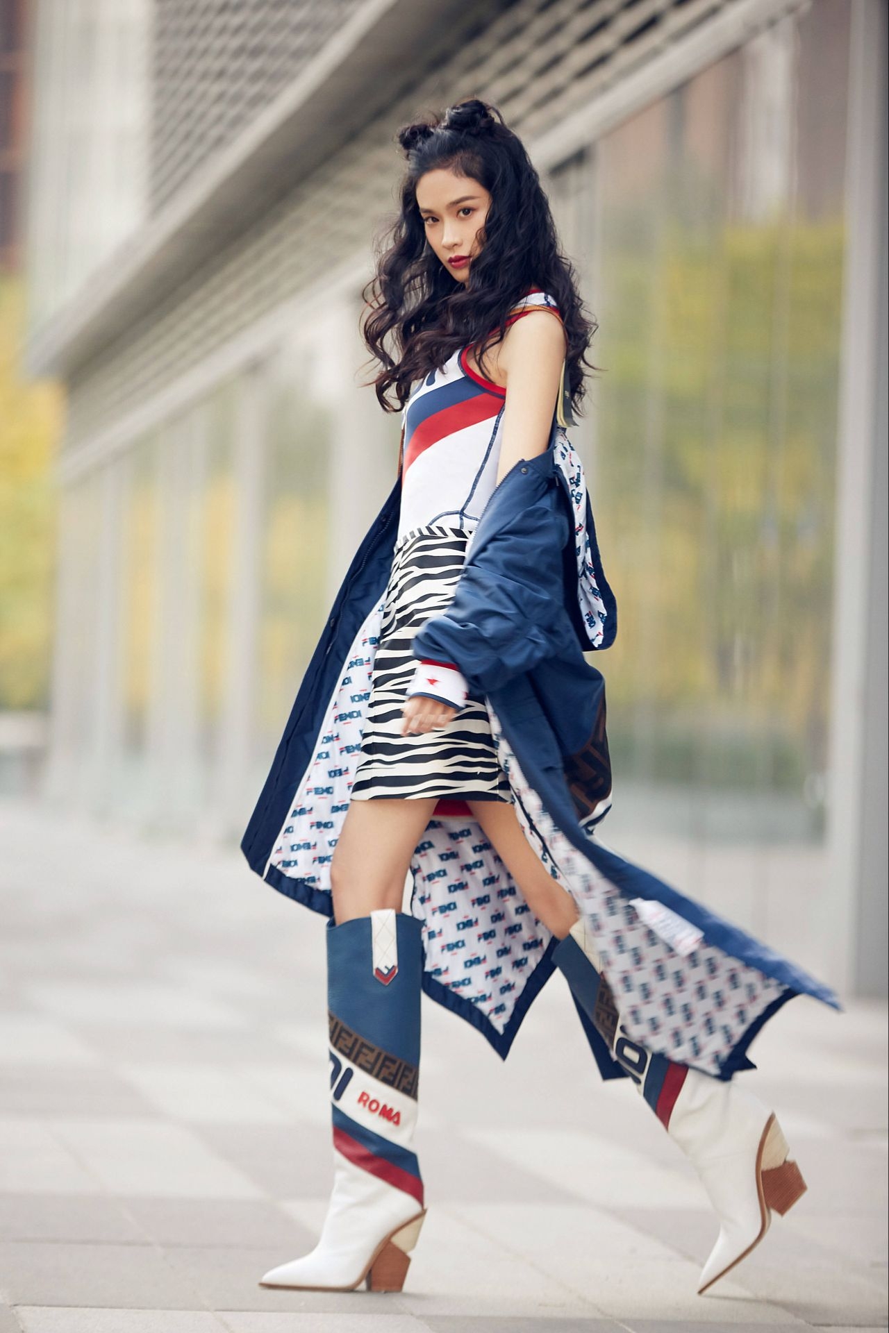 跟着屈菁菁学look倍学会了我喊你小仙女