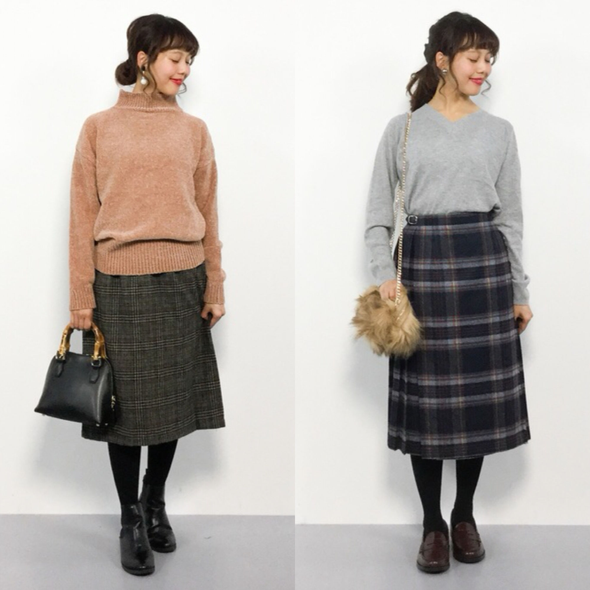 小个子女生简约穿搭,冬季也能穿的温柔大方,显气质又有女人味!