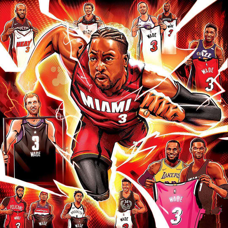 最后一舞砍三双,韦德完美落幕,泣血告别03一代